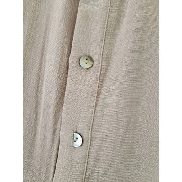 Lulus Bring the Dream Beige Button-Up Jumpsuit M NWT - Picture 6 of 13